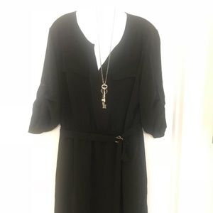 Black one piece dress